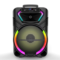 Speaker Nirkabel Portabel Pengisian Daya USB Lampu LED RGB Baterai 3000mAh Output 30-50W Remote Control Mikrofon Internal Radio FM