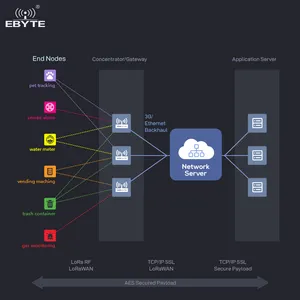 EBYTE OEM ODM E870-L470LG12 Factory Direct SX1302 27dBm Full Duplex Rs485 To LoRaWAN Gateway Lorawan Gateway Outdoor