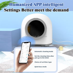 80L APP-Controlled Smart <strong>Cat</strong> Litter Box with Automatic Self-Cleaning Easy Clean PP Material for <strong>Cats</strong> &amp; Litter Dogs - Product Image 2