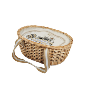 JY -- En <span class=keywords><strong>bois</strong></span> Gratuit Personnes Sok Dans Panier Vide Pliant Pull Manches Pique-nique Cadeau Pique-Nique Panier - Product Image 4