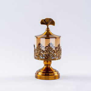 Barattolo per Snack <span class=keywords><strong>in</strong></span> <span class=keywords><strong>vetro</strong></span> di cristallo stile europeo, portaoggetti con gambe alte, porta caramelle per decorazioni per la casa, ornamento da tavolino - Product Image 6