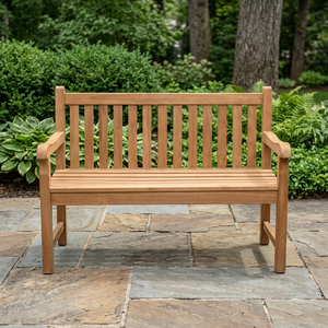 Chaise de jardin en teck massif 2 places, imperméable, écologique, durable et confortable - Product Image 2