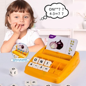 Juguetes Educativos de Plástico para Niños, 2 en 1, para Contar Palabras en Inglés, Combinar Letras y Deletrear, Color Amarillo, 18.5CM - Product Image 1