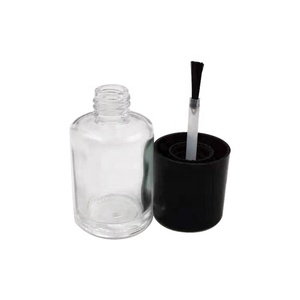 Gel unico OEM trasparente holder nail polish bottiglia <span class=keywords><strong>di</strong></span> <span class=keywords><strong>vetro</strong></span> vuota con la spazzola 10 ml - Product Image 1