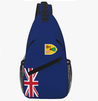 Sac bandoulière unisexe de haute qualité au design personnalisé du drapeau de la Martinique, sac de poitrine de voyage extérieur, promotion