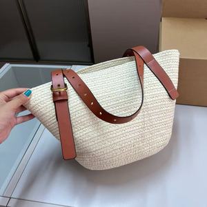 Bolso de Playa de Gran Capacidad al por Mayor de Fábrica, Bolso Tejido de Viaje para Mujer, Bolso de Mano Ligero, Moderno y Popular para el Verano - Product Image 3