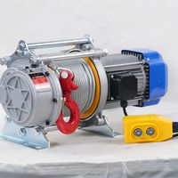 Palans électriques multifonctionnels sans fil à commande à distance pour levage, traction et positionnement, avec câble en acier anti-rotation, 220V 380V 750kg/1500kg