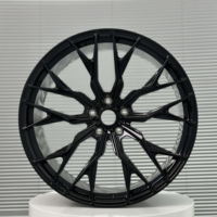 Rueda de Aleación Negra CVR1 de 17-24 Pulgadas, Pieza Única, Universal, de Alto Rendimiento, para Mejora de Automóviles, Personalizada
