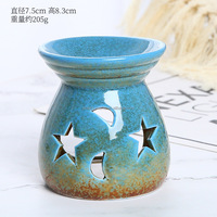 Brûleur à huile en verre, diffuseur d'eau pour fumer, brûleur de cire parfumée personnalisé style arabe du Moyen-Orient, boîte en papier grain de bois, encens