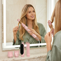 Ensemble de coiffure 5 en 1 OEM haute vitesse 1200W, brosse soufflante, sèche-cheveux, outil de coiffure à marque privée