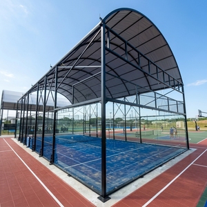 สนามแพเดิลหลังคาคงที่จากโรงงานจีน |   สนามแพเดิลเทนนิสแบบพรีเมียมสำหรับกีฬากลางแจ้ง - Product Image 4