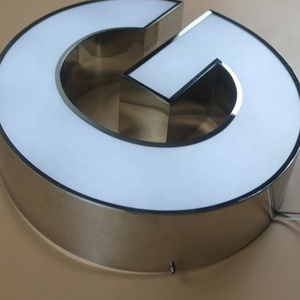 Nhà máy Made gương thép không gỉ 3D <span class=keywords><strong>LED</strong></span> frontlit thư Bảng chữ cái quảng cáo ngoài trời Acrylic Logo <span class=keywords><strong>Led</strong></span> Đăng - Product Image 4