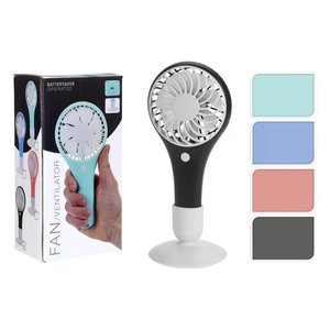 Mini ventilateur (9x20cm) portable USB/batterie assorti 109100020 - Product Image 1