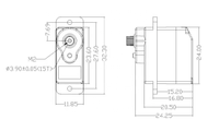 Servomoteur analogique EMAX officiel 12g ES08MAII Mini à engrenages métalliques, en matériau PC, pour drones et accessoires de modèles RC DIY