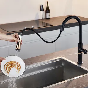 TIEMA 3 way water filter faucet spray zinc faucets mixers taps pull out kitchen sink taps