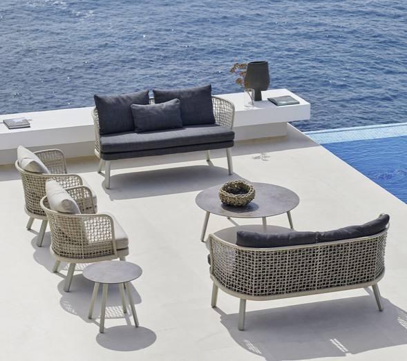 Popular New Outdoor Furniture Patio Garden Furniture Rope Sofa Set Modern Garden Furniture Carton