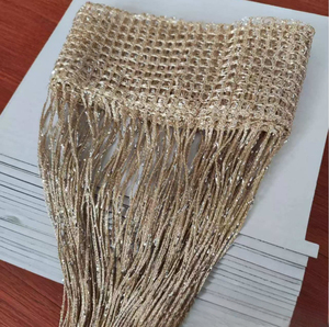 <strong>Dense</strong> Silver <strong>String</strong> <strong>Curtain</strong> with Beaded Fringe Wedding Ceiling Decor - Product Image 4