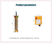 Module de tension F24-14S 16V-65V 65V-440V, télécommande radio industrielle à 14 boutons, émetteur sans fil pour grue
