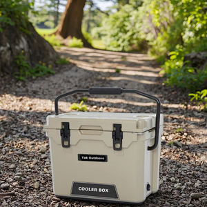 Kotak Pendingin Plastik Tahan Air LLDPE 25qt dengan Logo Kustom, Modern, Rotomolded, Isolasi Keras, Wadah Es Termal untuk Makanan Segar dan Minuman - Product Image 1