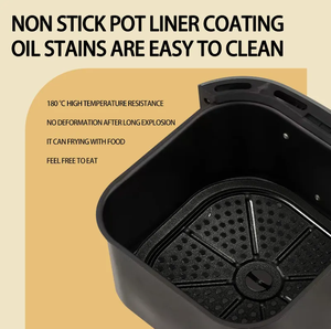 Nueva llegada cresta plateada 7,5 <span class=keywords><strong>litros</strong></span> antiadherente 1400 vatios <span class=keywords><strong>freidora</strong></span> <span class=keywords><strong>de</strong></span> <span class=keywords><strong>aire</strong></span> sin aceite multifuncional - Product Image 6