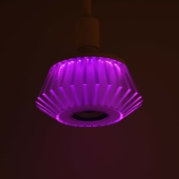 Lampe musicale décorative de 6 pouces pour la maison, les fêtes, les KTV, les clubs, les bars, ampoule musicale LED intelligente 24W, design créatif, haut-parleur musical sans fil