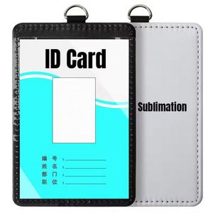 Promotion Custom Sublimation Blank ID Card Holder for Name Badge Work Card Office Business Gifts Sublimation Card Holder - Product Image 1