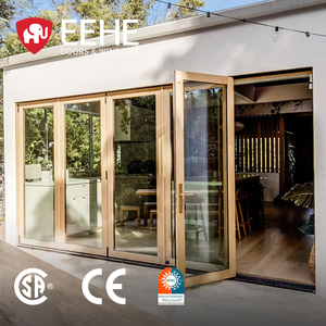 Eehe Home Bi-Folding Binnendeuren van Glas met Nauwe Rand, Geglazuurde Vouwdeuren - Product Image 1