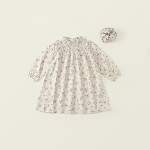 Robe de princesse florale douce de style coréen pour filles, collection Printemps-Automne 2026, à manches longues, vêtements décontractés pour enfants - Product Image 5