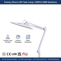 Lampe de travail LED à bras articulé avec pince pour réparation de mainframes informatiques, identification de contrefaçons
