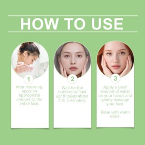 Mascarilla Facial Orgánica de Burbujas para Limpieza Profunda, Elimina las Células Muertas de la Piel, Purifica los Poros, Ilumina el Tono de la Piel, Hidrata, Tamaño Familiar Jumbo - Product Image 5