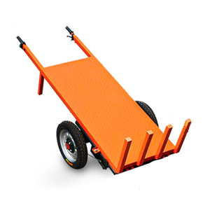 Chariot électrique pliable en acier vert à quatre roues et moteur 800W pour usage industriel - Product Image 6