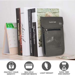 Porte-téléphone de voyage avec blocage RFID, pochette de cou pour documents et argent, pour femmes et hommes, pour garder les documents et l'argent en sécurité - Product Image 6