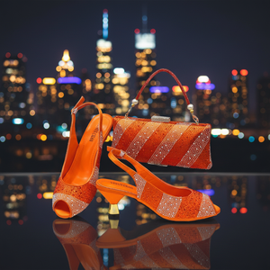 Scarpe da ballo più nuove e Set di borse da <span class=keywords><strong>8</strong></span> <span class=keywords><strong>cm</strong></span> tacchi alti con pochette per scarpe da sposa da donna e Set di borse con alta qualità - Product Image 1