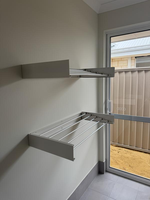 Wandmontierter Faltbarer Wäscheständer Ausziehbarer Unsichtbarer Wäschetrockner für Balkon Badezimmer Innenbereich Hausgebrauch