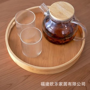 Customizable round creative <b>dinner</b> plate, tea <b>tray</b>, bread <b>tray</b>, Chinese commercial restaurant/hotel double-handled plate - Product Image 4