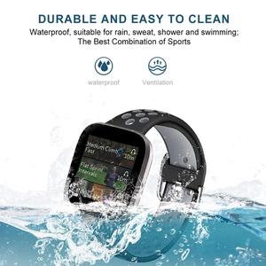 Pour Fitbit Versa 2 / Versa / Versa Lite Band <span class=keywords><strong>Bracelet</strong></span> de montre respirant en Silicone étanche bicolore pour <span class=keywords><strong>Fit</strong></span> <span class=keywords><strong>Bit</strong></span> Versa <span class=keywords><strong>Bracelet</strong></span> - Product Image 5