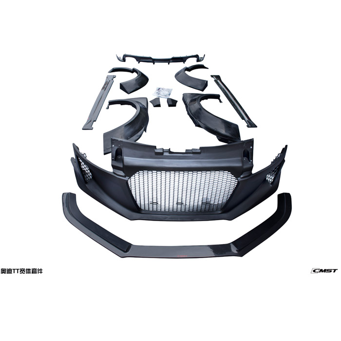 Audi TT Widebody Kit with Carbon Fiber Spoiler & Easy