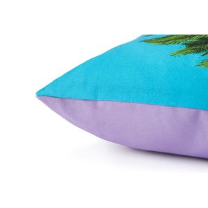 Cuscino Decorativo Excelsa 45x45 Cm Quadrato Multicolore con Design di Palme e Zebre, Stampa Digitale in Stile Originale - Product Image 2