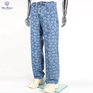 <span class=keywords><strong>Jeans</strong></span> EDGEDENIM con Logotipo Personalizado, Corte Láser Y2k, <span class=keywords><strong>Grabado</strong></span> Láser, Impresión Completa, Ajuste Holgado, <span class=keywords><strong>Jeans</strong></span> de Mezclilla para Hombre - Product Image 2