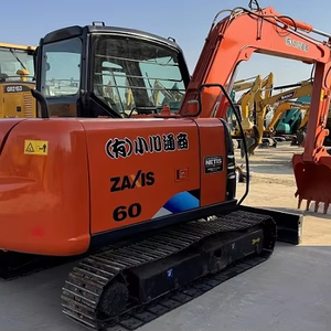 Excavadora Hidráulica Usada Hitachi ZX60 Mini de 6 Toneladas de Japón con Motor, Caja de Cambios, Bomba de Engranajes, Rodamientos y PLC Originales - Product Image 1