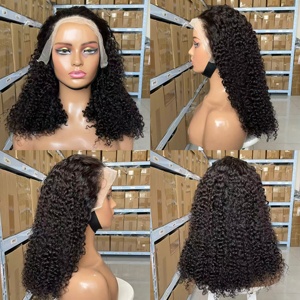 Parrucca Bob con Frontale in Pizzo 13x4, Capelli Umani Ricci SDD 16A, Densità 300%, Stile con <span class=keywords><strong>Parte</strong></span> Invisibile - Product Image 2