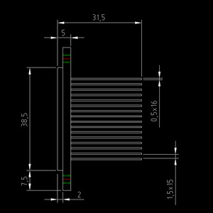 แผ่นระบายความร้อนทองแดง Chuan Yue ขนาด 31.5x38.5x15 มม. สำหรับอุปกรณ์อิเล็กทรอนิกส์อุตสาหกรรม - Product Image 1