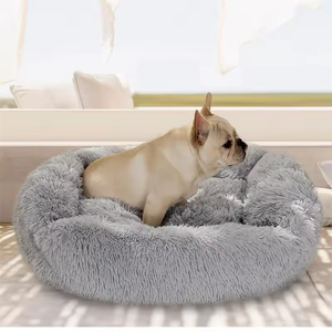 Plüschiges Weiches Katzenbett Haustierzubehör Einfarbige Hundehütte Matte Winter Warmes Hunde- und Katzenbett für Kleine Mittlere Große Haustiere - Product Image 5
