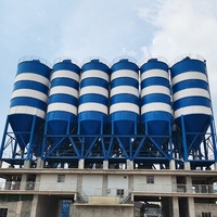 Silo à ciment de 100 tonnes, silo de stockage de ciment portable, filtre vertical de type humide, prix du silo à ciment de 100 tonnes