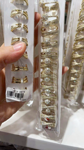 1113 XUPING ジュエリー卸売リングパック ファッションジュエリーリング おしゃれな14K 18K金メッキ銅合金ストーンリング - Product Image 5