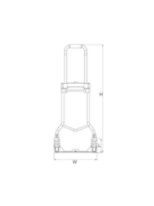 80 किलोग्राम भार क्षमता फोल्डेबल स्टील फोल्डिंग ट्रॉली फ्लैट मुक्त पहियों की सहायता हाथ ट्रक गाड़ी प्लेटफॉर्म ओएम अनुकूलन योग्य - Product Image 5