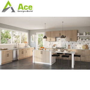 אירופאי סגנון מותאם אישית מוצק עץ ארונות בית ריהוט מטבח ארון - Product Image 2