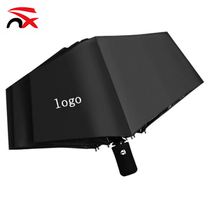 <span class=keywords><strong>Parapluie</strong></span> pliant avec logo personnalisé en caoutchouc noir avec protection UV <span class=keywords><strong>Léger</strong></span> <span class=keywords><strong>et</strong></span> robuste avec poignée renforcée - Product Image 1