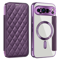 Étui de téléphone magnétique en cuir PU pour Google Pixel 10A Pro XL, Samsung Galaxy S26 FE Plus Ultra et Apple iPhone 17 16 15 Pro Max