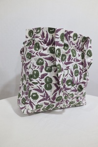 Bolsa Estampada a Mano con Motivos Artesanales Indios Atemporales, Tejido Ligero y Duradero para Uso Diario, Procedente de la India - Product Image 4